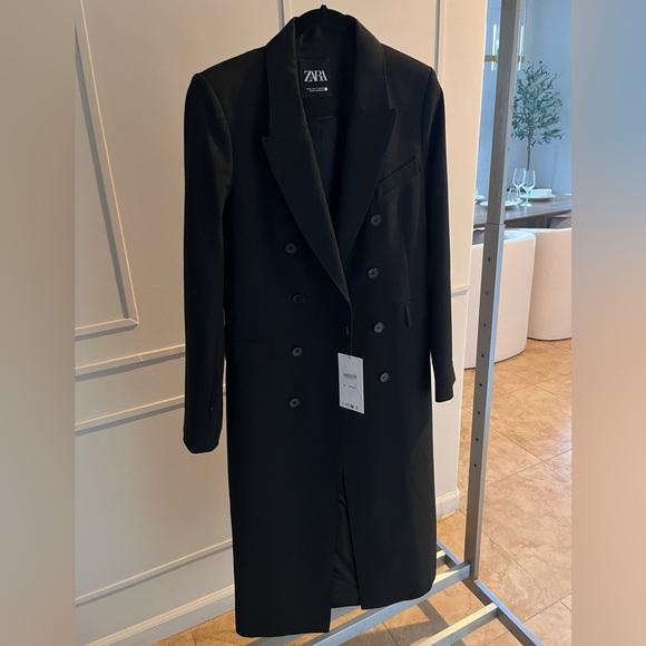 ZARA TAILORED DOUBLE BREASTED COAT - Picture 3 of 10